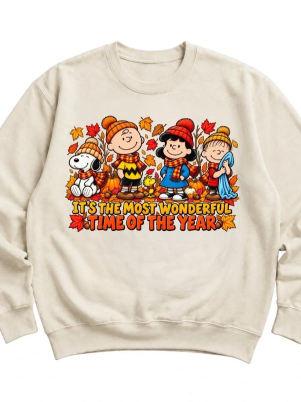 Cream Peanuts It's the Most Wonderful Time of the Year Sweatshirt